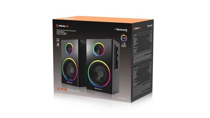 Акустические колонки Real-El S-410 Black (EL121200016) 577255ua фото