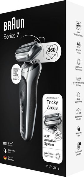 Електробритва чоловіча Braun Series 7 71-S1000S 415612 фото