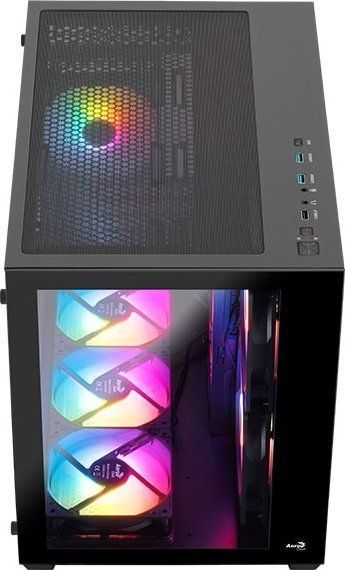 Корпус Aerocool PGS Dryft MINI-G-BK-v1 FRGB Black (AEROPGSDRYFTMINI-BK) 541798 фото