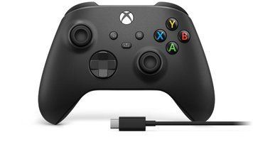 Геймпад Microsoft Xbox Series X S Wireless Controller Carbon Black + USB Cable (XOA-0010, 1V8-00001, 1V8-00002) 517241 фото