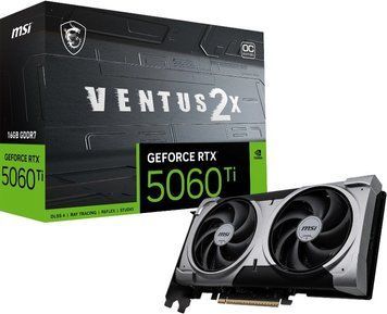 Видеокарта MSI GeForce RTX 5060 Ti 16G Ventus 2X OC Plus (G506T-16V2CP) 590708ua фото
