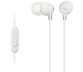 Наушники с микрофоном Sony MDR-EX15AP White (MDREX15APW.CE7) 570015ua фото