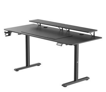 Геймерський ігровий стіл Ultradesk Highlander XXL Black 528519 фото