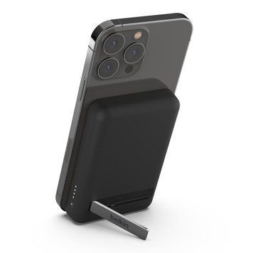 Зовнішній акумулятор (павербанк) Belkin 5000mAh MagSafe Wireless Black (BPD004BTBK) 613629ua фото