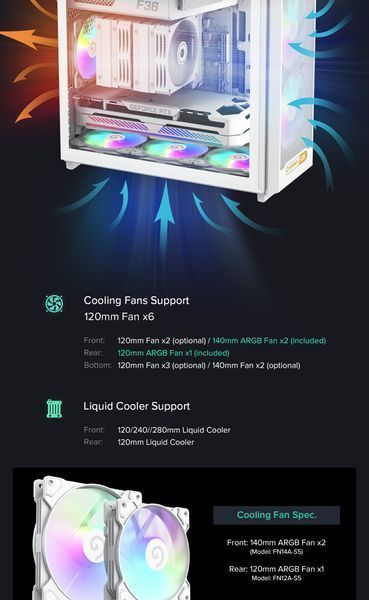 Корпус GameMax F36 WH 628323ua фото
