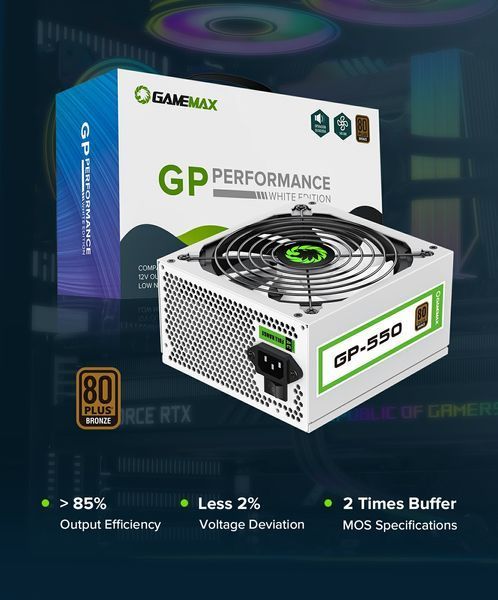 Блок живлення GameMax GP-550 White 627740ua фото