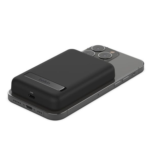 Внешний аккумулятор (павербанк) Belkin 5000mAh MagSafe Wireless Black (BPD004BTBK) 613629ua фото