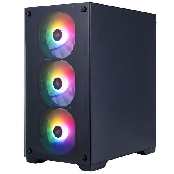 Корпус 1stPlayer X2-M-BK-4F7 Black 600026ua фото