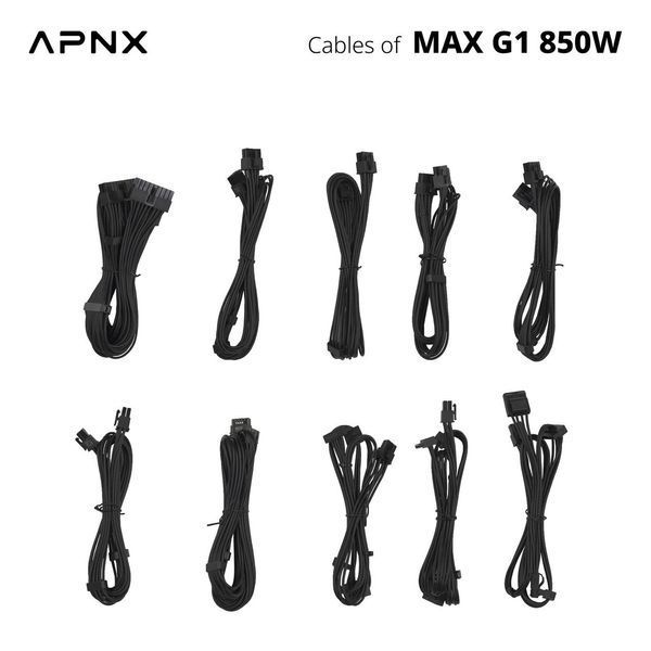 Блок питания APNX Max G1 850W (APPG-MX85FEC.X1) 622606ua фото