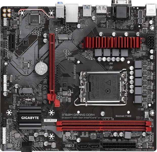 Материнська плата Gigabyte B760M GAMING DDR4 463288 фото