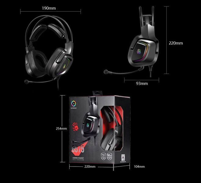 Навушники з мікрофоном Bloody G575 Black 579348ua фото