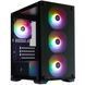 Корпус 1stPlayer X2-M-BK-4F7 Black 600026ua фото 1