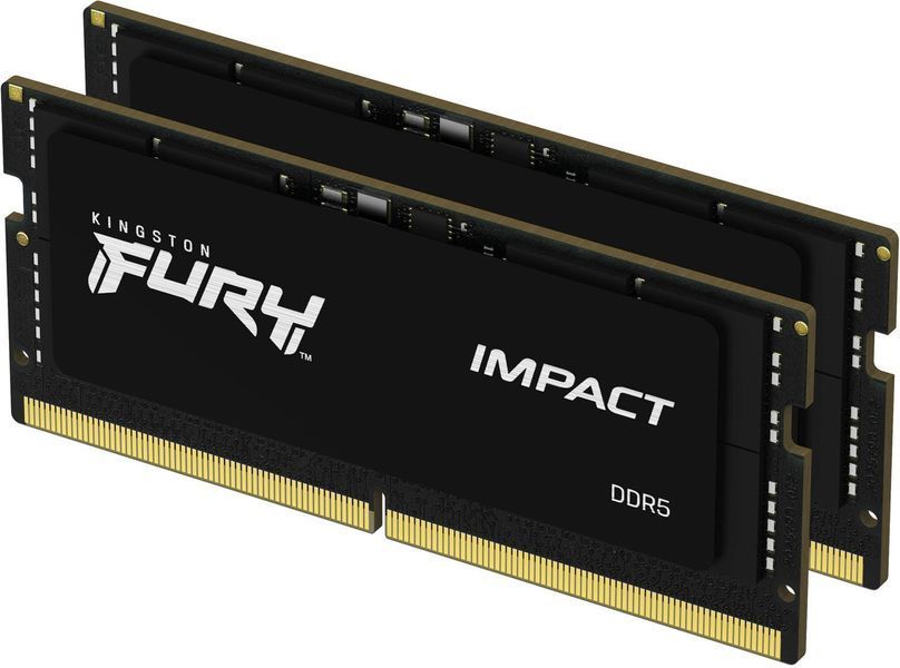 Память для ноутбуков Kingston FURY 32 GB (2x16GB) SO-DIMM DDR5 4800 MHz Impact (KF548S38IBK2-32) 441707 фото