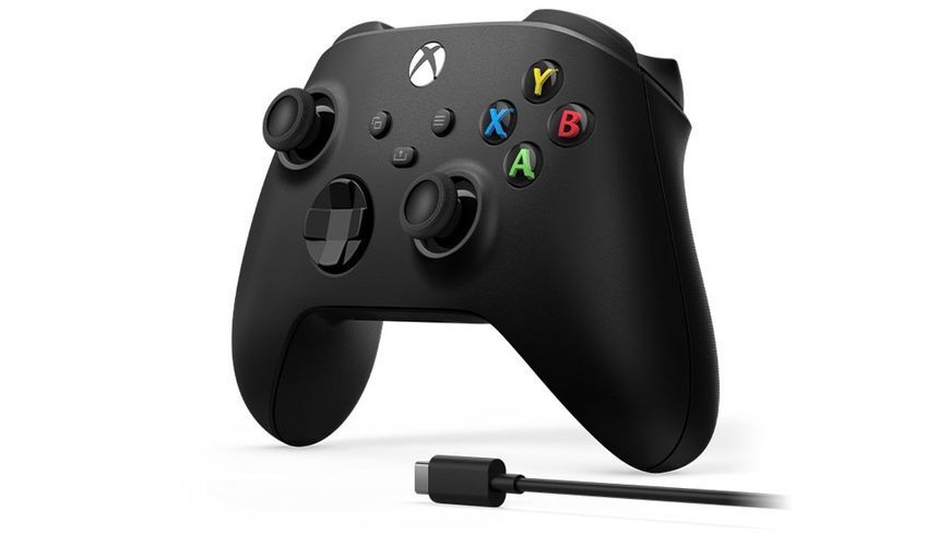 Геймпад Microsoft Xbox Series X | S Wireless Controller Carbon Black + USB Cable (XOA-0010, 1V8-00001, 1V8-00002) 517241 фото