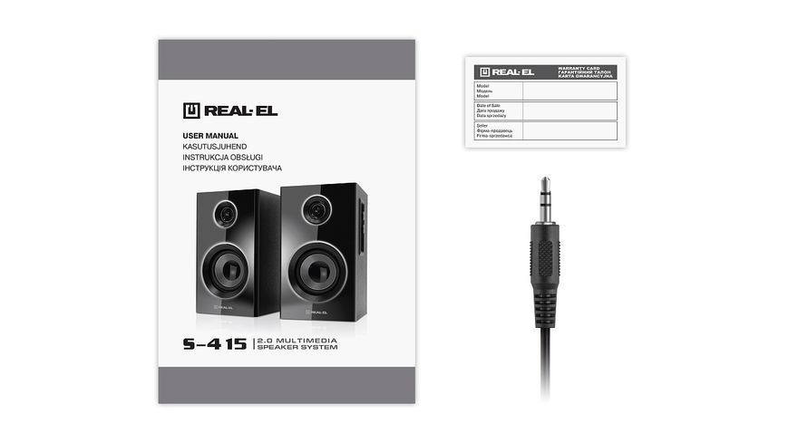Акустичні колонки Real-El S-415 Black (EL121200017) 577256ua фото