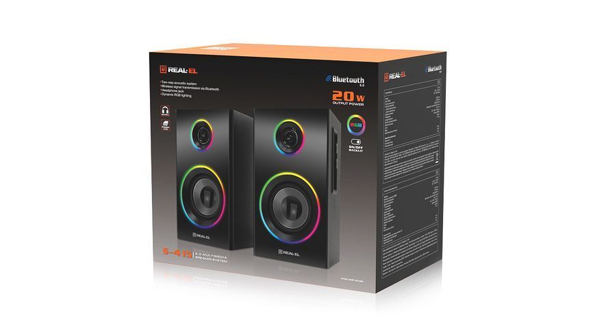 Акустичні колонки Real-El S-415 Black (EL121200017) 577256ua фото