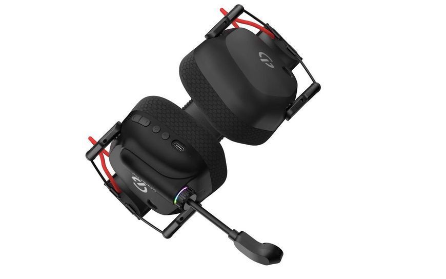 Наушники с микрофоном GamePro Genesis Mercury Pro 3-Mode Black (HSW120B) 623413ua фото