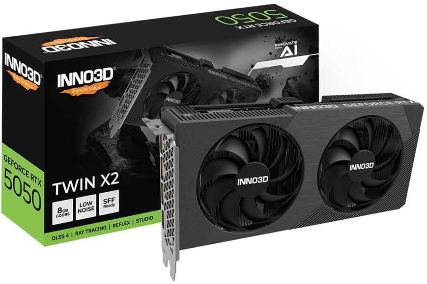 Відеокарта Inno3D GeForce RTX 5050 Twin X2 (N50502-08D6-174071N) 619061 фото