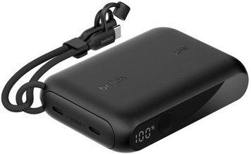 Зовнішній акумулятор (павербанк) Belkin Display PD 20W 10000mAh Black (BPB027hqBK) 619647 фото
