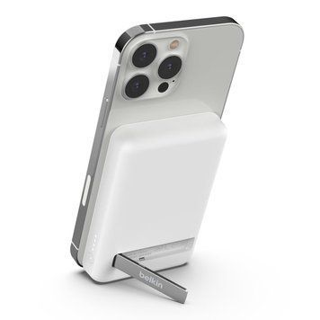Зовнішній акумулятор (павербанк) Belkin Magnetic Wireless 5000mAh White (BPD004BTWT) 613628ua фото