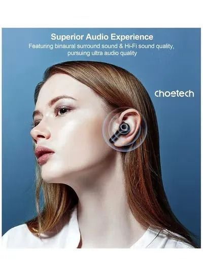 Наушники TWS Choetech BH-T06 Black 579187ua фото