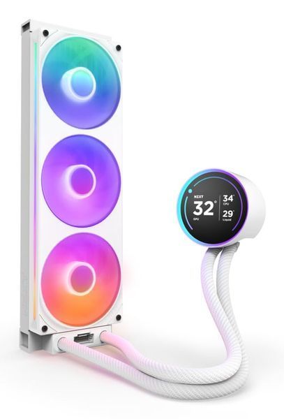 Водяне охолодження Nzxt Kraken Elite 360 RGB White (RL-KR36E-W2) 570606 фото