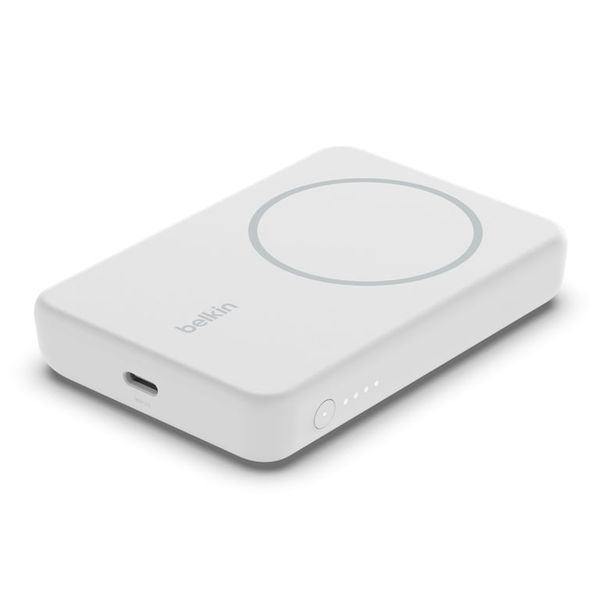 Зовнішній акумулятор (павербанк) Belkin Magnetic Wireless 5000mAh White (BPD004BTWT) 613628ua фото
