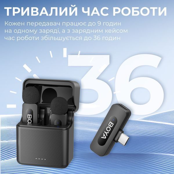 Мікрофонна радіосистема для смартфона Boya BY-V30 Type-C 623209ua фото