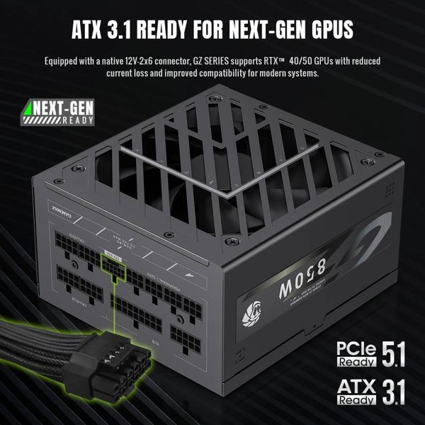 Блок питания GameMax GZ-850G Black 627791ua фото