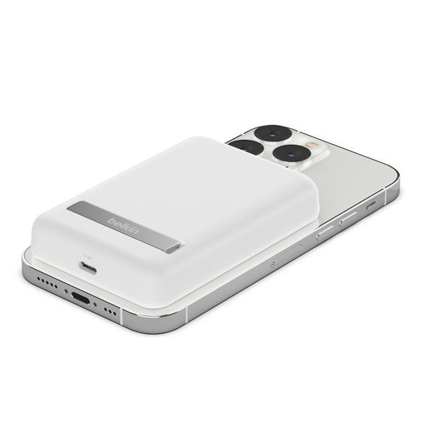 Зовнішній акумулятор (павербанк) Belkin Magnetic Wireless 5000mAh White (BPD004BTWT) 613628ua фото