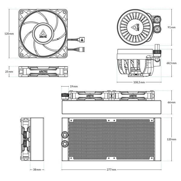 Водяне охолодження Arctic Liquid Freezer III Pro 240 (ACFRE00178A) 600061ua фото