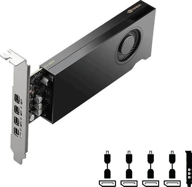 Відеокарта PNY Quadro RTX 2000E ADA LP 16GB GDDR6 (VCNRTX2000EADA-SB) 540724ua фото