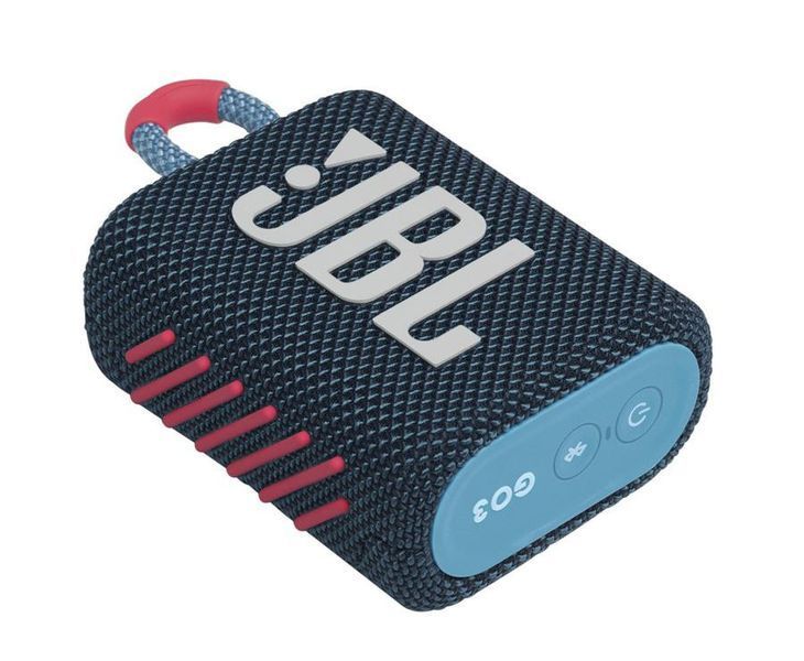 Портативные колонки JBL Go 3 Blue Coral (JBLGO3BLUP) 317332 фото