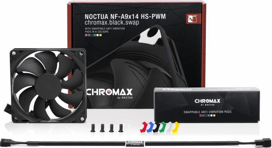 Вентилятор Noctua NF-A9x14 HS-PWM chromax.black.swap 357862 фото