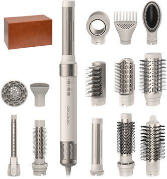 Фен-щітка Cecotec Bamba CeramicCare 14in1 AirGlam Champagne (00252) 622137 фото