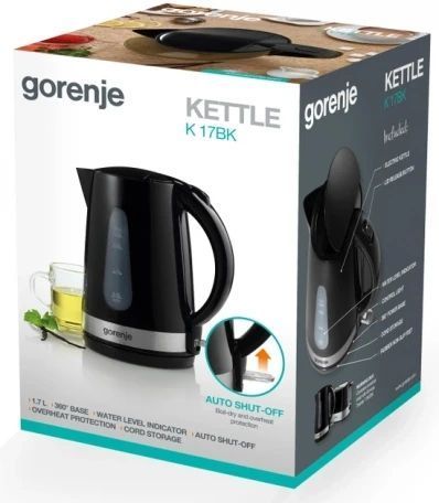 Електрочайник Gorenje K17BK 533415ua фото