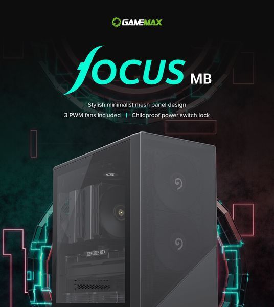 Корпус GameMax Focus MB Black 628325ua фото