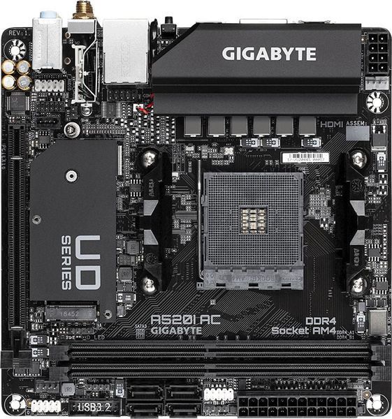 Материнська плата Gigabyte A520I AC 343193ua фото