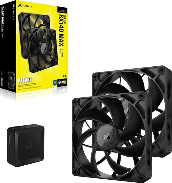 Вентилятор Corsair iCUE LINK RX120 MAX PWM Black 2-Pack (CO-9051044-WW) 569715 фото