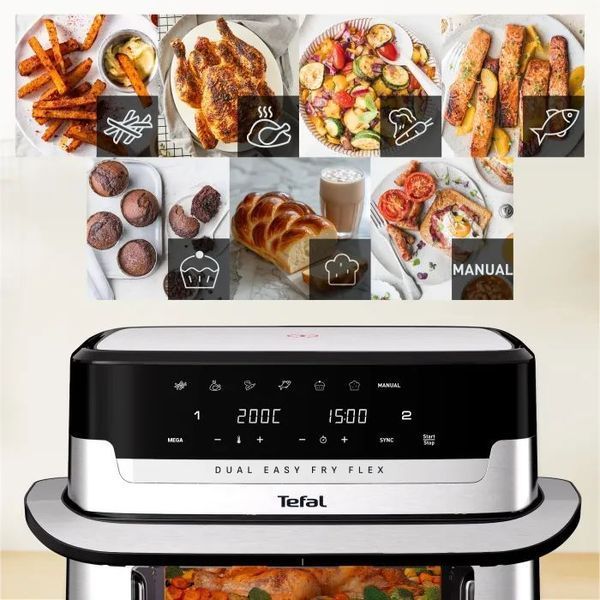 Мультипіч Tefal Dual Easy Fry Flex EY922D 617163ua фото
