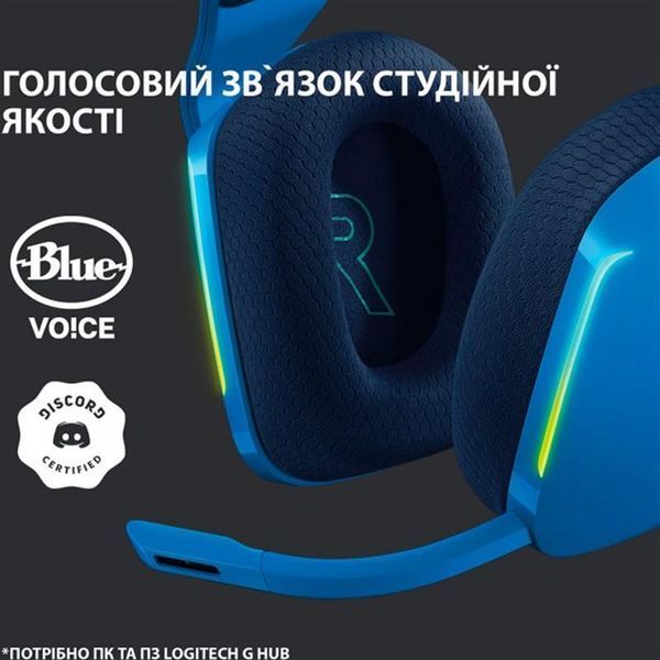 Компьютерная гарнитура Logitech Lightspeed Wireless RGB Gaming Headset G733 Blue (981-000943) 315349ua фото