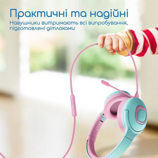 Навушники з мікрофоном Promate Coddy Bubblegum (coddy.bubblegum) 623465ua фото