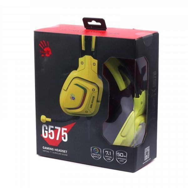 Навушники з мікрофоном Bloody G575 Punk Yellow 579350ua фото