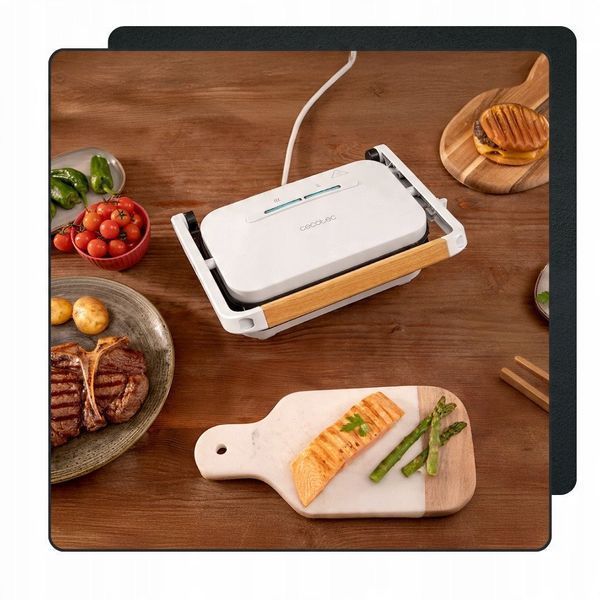 Электрогриль прижимной Cecotec Rock'nGrill 1200 White 619473 фото