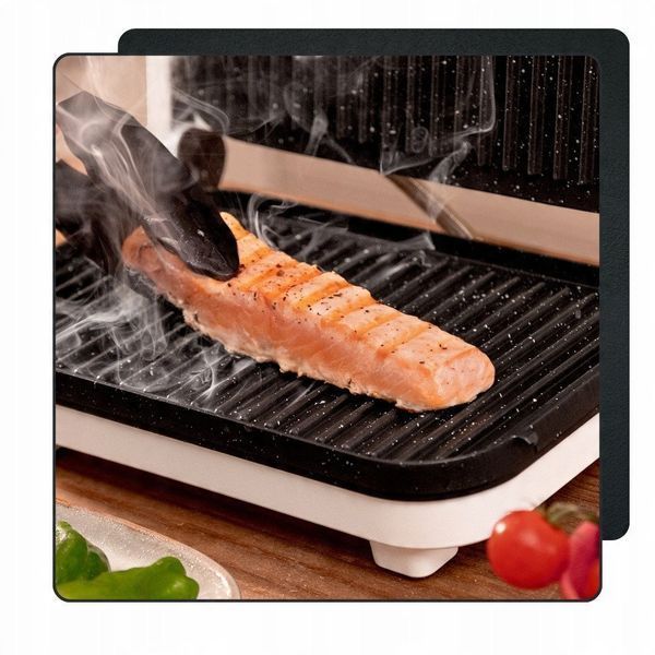 Электрогриль прижимной Cecotec Rock'nGrill 1200 White 619473 фото