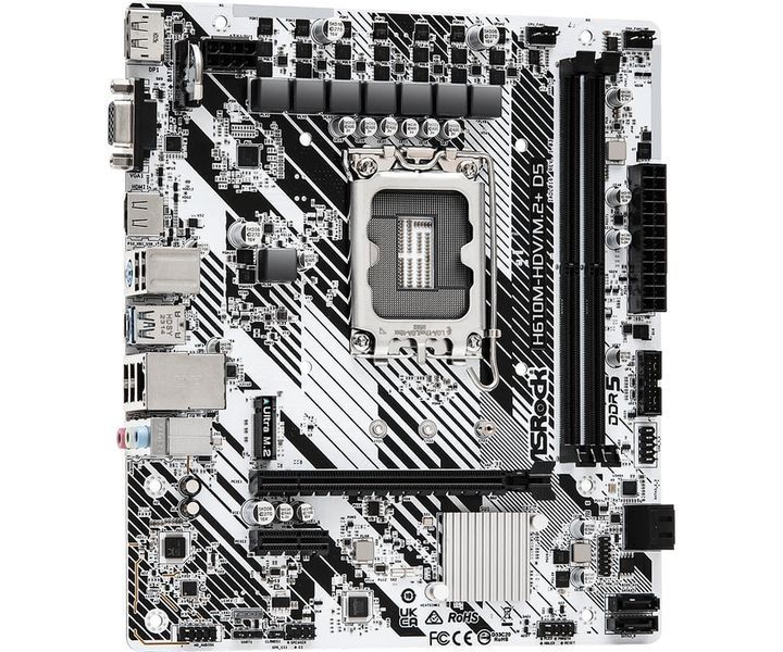 Материнская плата ASRock H610M-HDV/M.2+ D5 509195ua фото