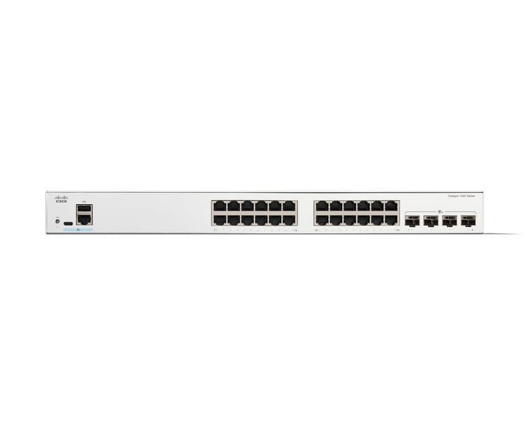 Комутатор керований рівня 2 Cisco Catalyst 1200 24-port (C1200-24T-4X) 518344ua фото