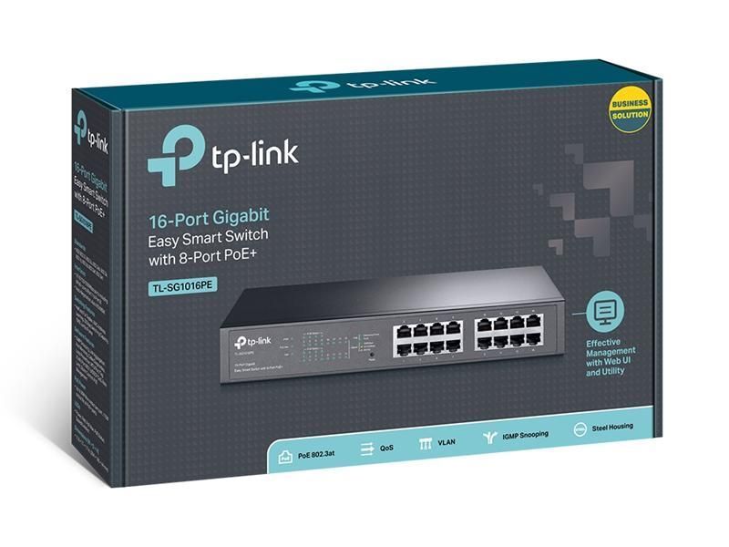 Комутатор некерований TP-Link TL-SG1016PE 372502ua фото