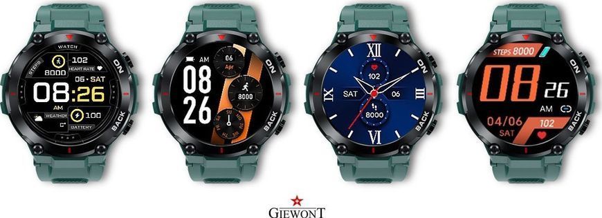 Смарт-часы Giewont GW460-2 Green 621733 фото