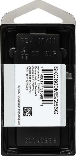SSD накопитель Kingston KC600 256 GB (SKC600MS/256G) 338824ua фото